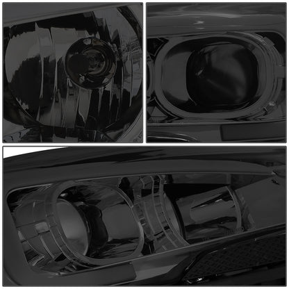 FAROS 13-16 FORD ESCAPE - 3D - LED DRL - PROJECTOR - SMOKE HOUSING / CLEAR CORNER - H1 LOW BEAM / H8 HIGH BEAM / 168 MARKER BULB