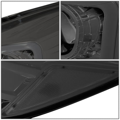 FAROS 13-16 FORD ESCAPE - 3D - LED DRL - PROJECTOR - SMOKE HOUSING / CLEAR CORNER - H1 LOW BEAM / H8 HIGH BEAM / 168 MARKER BULB
