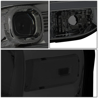 FAROS 07-14 FORD EXPEDITION - 3D - LED DRL - PROJECTOR - SMOKE HOUSING / CLEAR CORNER - H7 LOW / HIGH BEAM / 3157A SIGNAL 194 MARKER