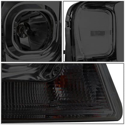 FAROS 04-08 FORD F-150 / 06-08 LINCOLN MARK LT - 3D LED - C-BAR - SMOKE HOUSING / CLEAR CORNER - H11 LOW BEAM / H11 HIGH BEAM