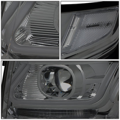 FAROS 15-18 CHEVY SUBURBAN / 15-18 CHEVY TAHOE - ONLY FITS MODELS WITH HALOGEN HEADLIGHTS - DUAL PROJECTOR - 3D - LED - SMOKE HOUSING / CLEAR CORNER - H7 LOW / H1 HIGH BEAM