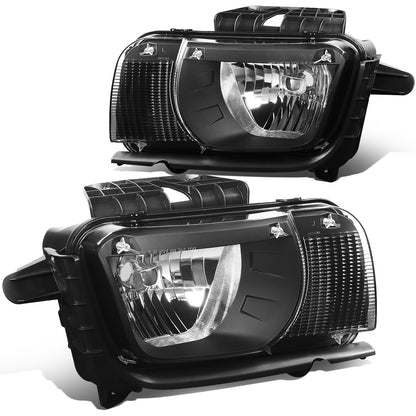FAROS 10-13 CHEVY CAMARO - FITS MODELS WITH HALOGEN HEADLIGHTS ONLY - OE STYLE - BLACK HOUSING / CLEAR CORNER - H13 LOW BEAM / HIGH BEAM - 3457NA SIGNAL