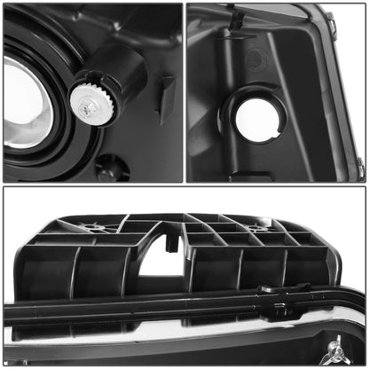 FAROS 10-13 CHEVY CAMARO - FITS MODELS WITH HALOGEN HEADLIGHTS ONLY - OE STYLE - BLACK HOUSING / CLEAR CORNER - H13 LOW BEAM / HIGH BEAM - 3457NA SIGNAL