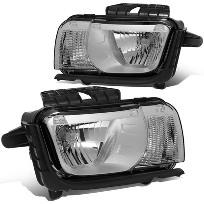 FAROS 10-13 CHEVY CAMARO - FITS MODELS WITH HALOGEN HEADLIGHTS ONLY - OE STYLE - CHROME HOUSING / CLEAR CORNER - H13 LOW BEAM / HIGH BEAM - 3457NA SIGNAL