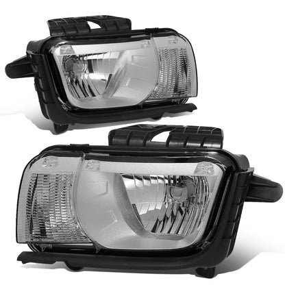 FAROS 10-13 CHEVY CAMARO - FITS MODELS WITH HALOGEN HEADLIGHTS ONLY - OE STYLE - CHROME HOUSING / CLEAR CORNER - H13 LOW BEAM / HIGH BEAM - 3457NA SIGNAL