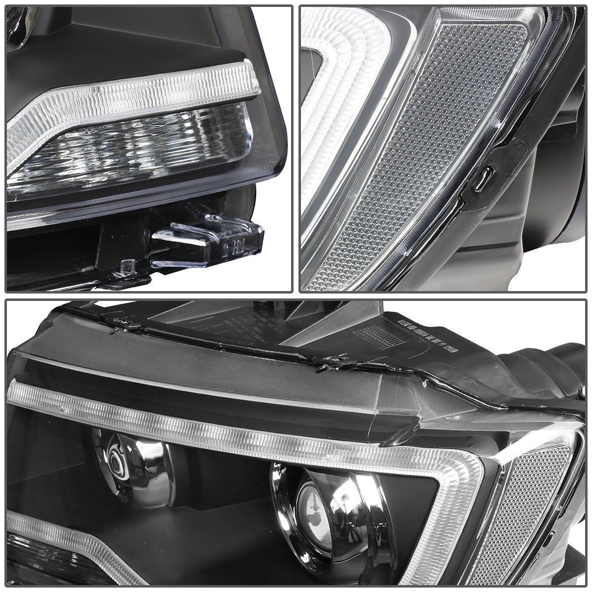 FAROS 11-16 JEEP COMPASS 4-DOOR - W/ DRL - BLACK HOUSING - H7 LOW BEAM / HIGH BEAM