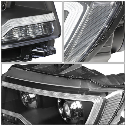 FAROS 11-16 JEEP COMPASS 4-DOOR - W/ DRL - BLACK HOUSING - H7 LOW BEAM / HIGH BEAM