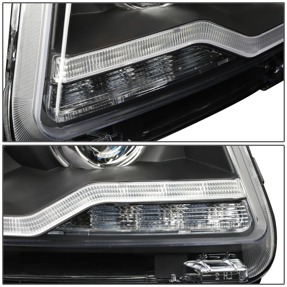 FAROS 11-16 JEEP COMPASS 4-DOOR - W/ DRL - BLACK HOUSING - H7 LOW BEAM / HIGH BEAM
