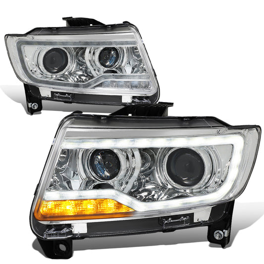 FAROS 11-16 JEEP COMPASS 4-DOOR - W/ DRL - CHROME HOUSING - H7 LOW BEAM / HIGH BEAM