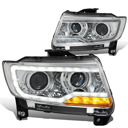 FAROS 11-16 JEEP COMPASS 4-DOOR - W/ DRL - CHROME HOUSING - H7 LOW BEAM / HIGH BEAM