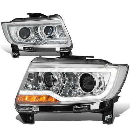 FAROS 11-16 JEEP COMPASS 4-DOOR - W/ DRL - CHROME HOUSING - H7 LOW BEAM / HIGH BEAM