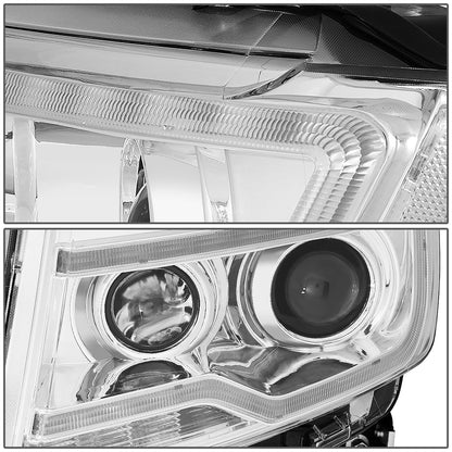 FAROS 11-16 JEEP COMPASS 4-DOOR - W/ DRL - CHROME HOUSING - H7 LOW BEAM / HIGH BEAM