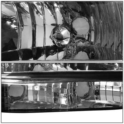 FAROS 97-04 DODGE DURANGO 2/4-DOOR - 1PC - BLACK HOUSING / AMBER CORNER - 9007 LOW BEAM / HIGH BEAM