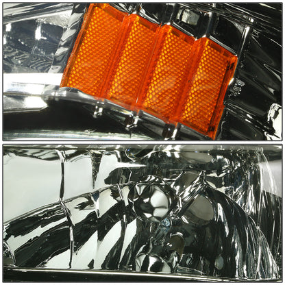 FAROS 97-04 DODGE DURANGO 2/4 DOOR - 1PC - SMOKE HOUSING / AMBER CORNER - 9007 LOW BEAM / HIGH BEAM