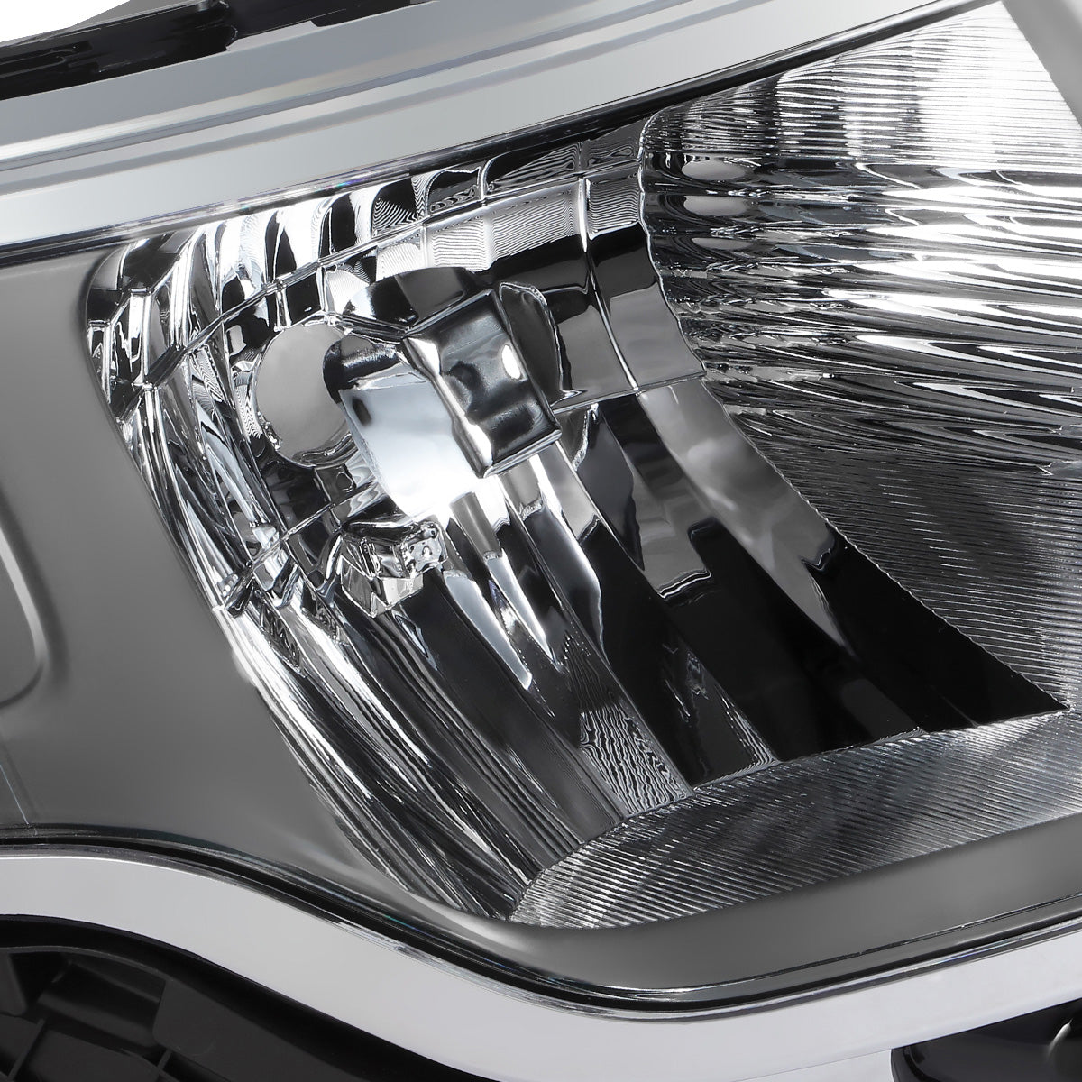FAROS 13-19 FORD FLEX - FITS MODELS WITH HALOGEN HEADLIGHTS ONLY - BLACK HOUSING / CLEAR CORNER - H13 HIGH / LOW BEAM
