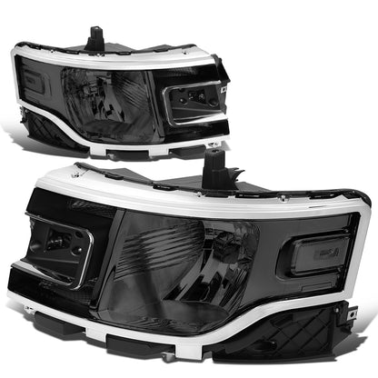 FAROS 13-19 FORD FLEX - FITS MODELS W/ HALOGEN HEADLIGHTS ONLY - SMOKE HOUSING / CLEAR CORNER - H13 HIGH / LOW BEAM