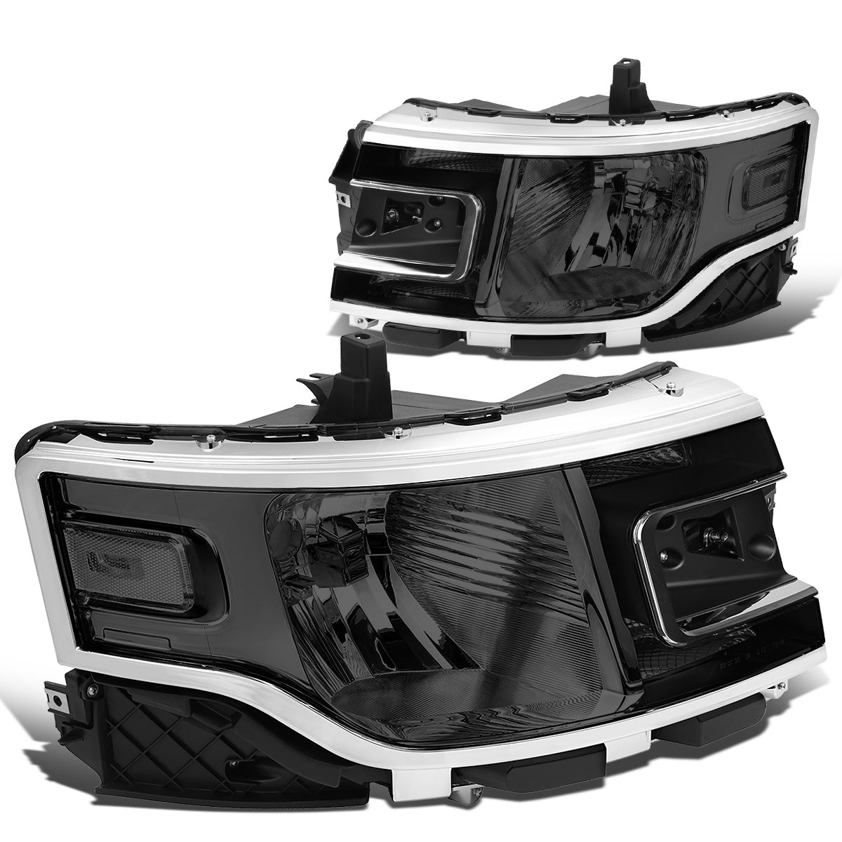 FAROS 13-19 FORD FLEX - FITS MODELS W/ HALOGEN HEADLIGHTS ONLY - SMOKE HOUSING / CLEAR CORNER - H13 HIGH / LOW BEAM
