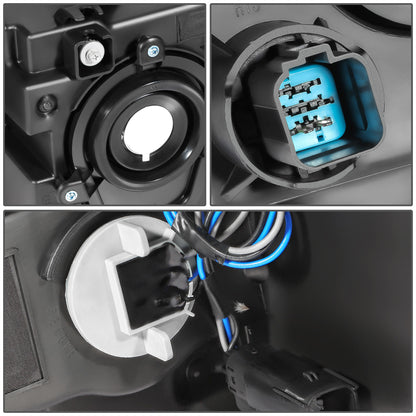 FAROS 13-19 FORD FLEX - FITS MODELS W/ HALOGEN HEADLIGHTS ONLY - SMOKE HOUSING / CLEAR CORNER - H13 HIGH / LOW BEAM