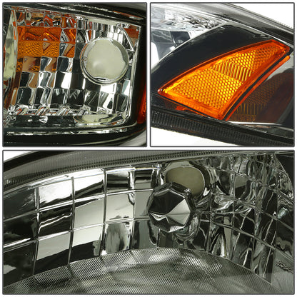 FAROS 94-98 FORD MUSTANG 2-DOOR - 1PC - SMOKE HOUSING / AMBER CORNER - 9007 LOW BEAM / HIGH BEAM