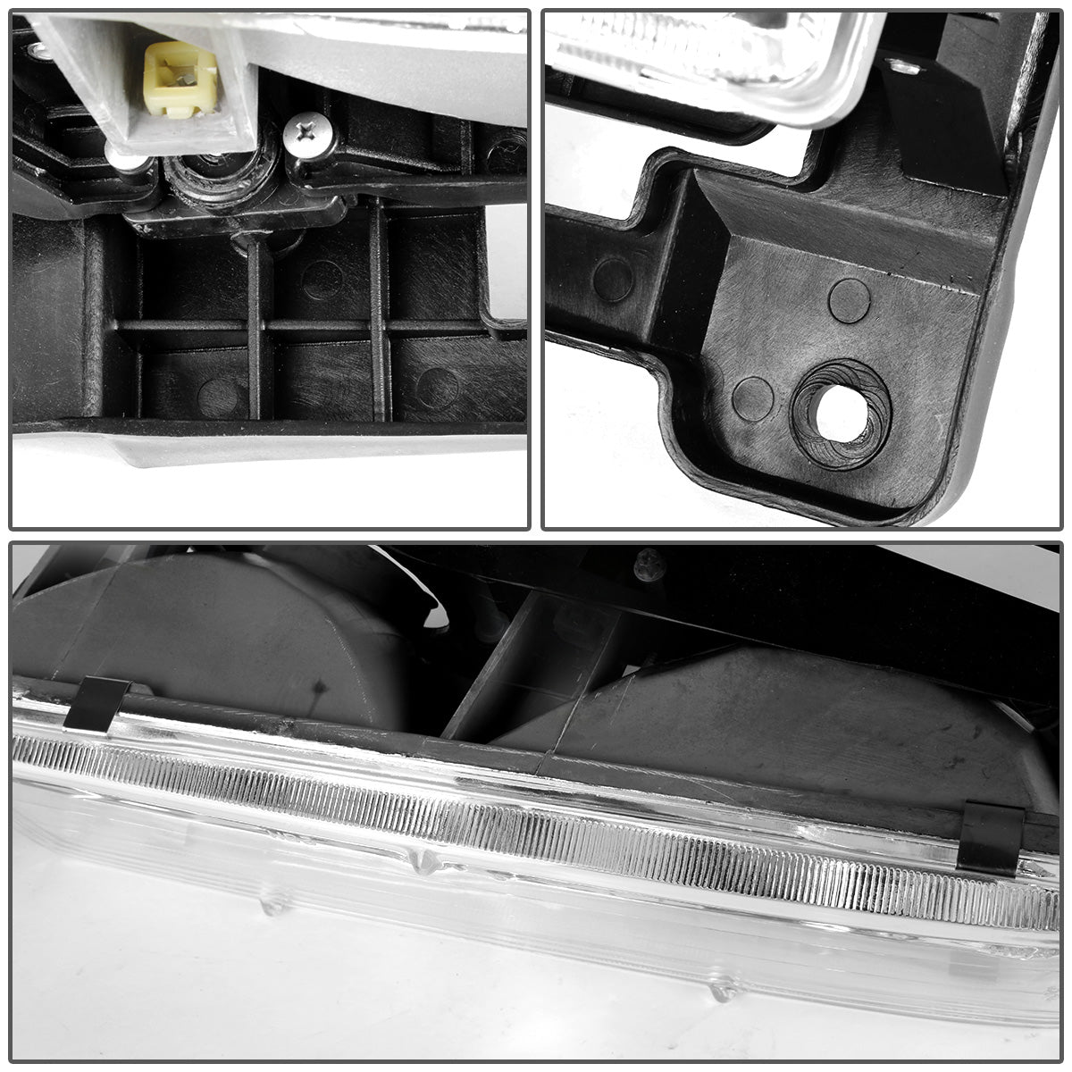 FAROS 88-98 CHEVY C10 2-DOOR - 2PC - GLASS LENS - CHROME HOUSING - 9006 LOW BEAM / 9005 HIGH BEAM