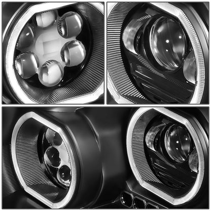 FAROS 08-17 FREIGHTLINER CASCADIA - BLACK HOUSING - LED - PROJECTOR HIGH / LOW
