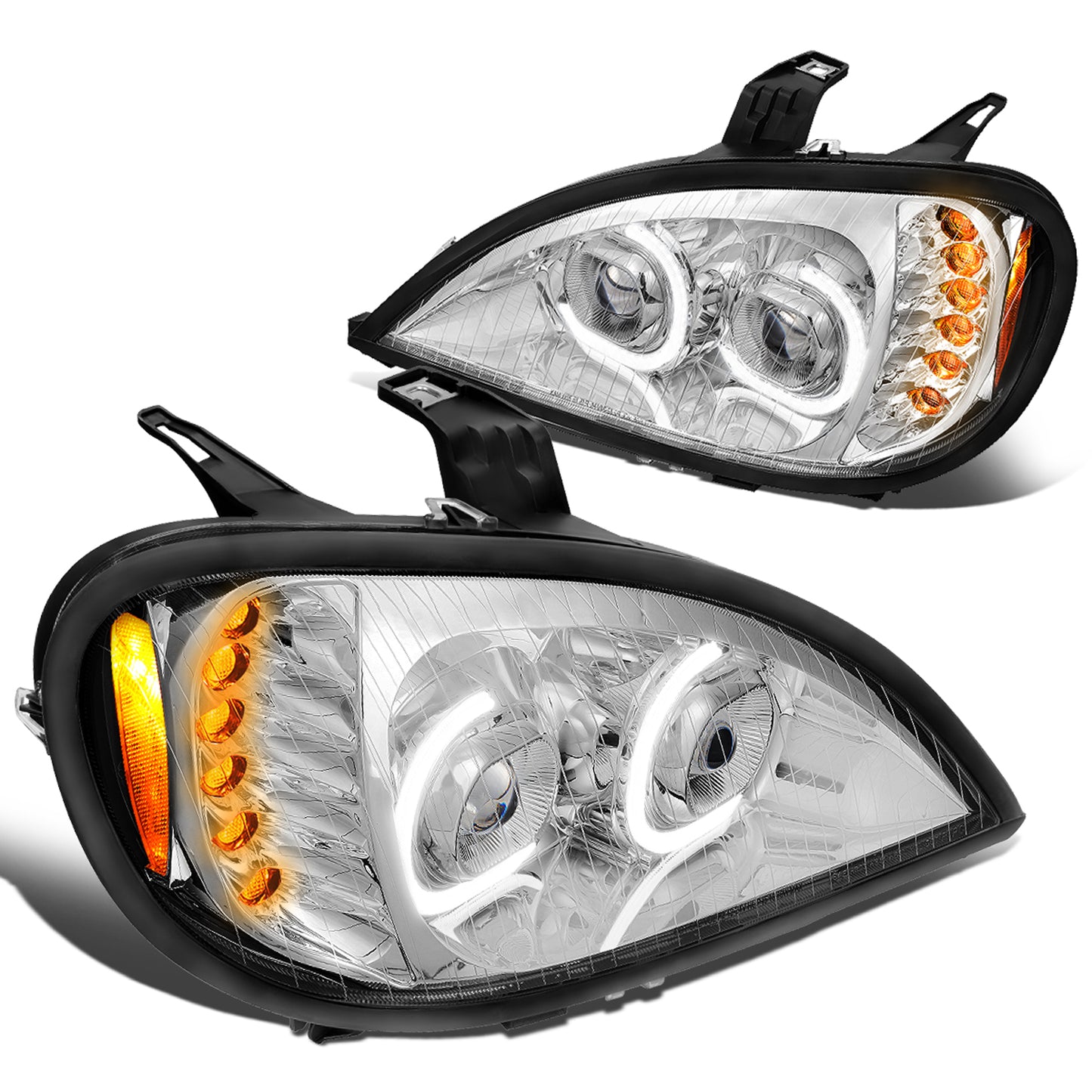 FAROS 04 FREIGHTLINER COLUMBIA (BUILT AFTER 4/04 PRODUCTION DATE) / 05-17 FREIGHTLINER COLUMBIA - LED - PROJECTOR - CHROME HOUSING