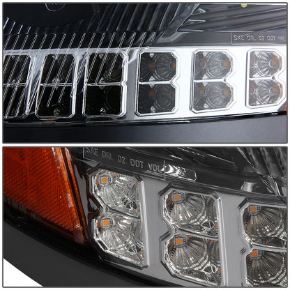 FAROS 04-18 VOLVO VN VNL 300 , 400 , 430 , 630 , 740 , 760 , 860 - LED - PROJECTOR - BLACK HOUSING - FULL LED LIGHTING