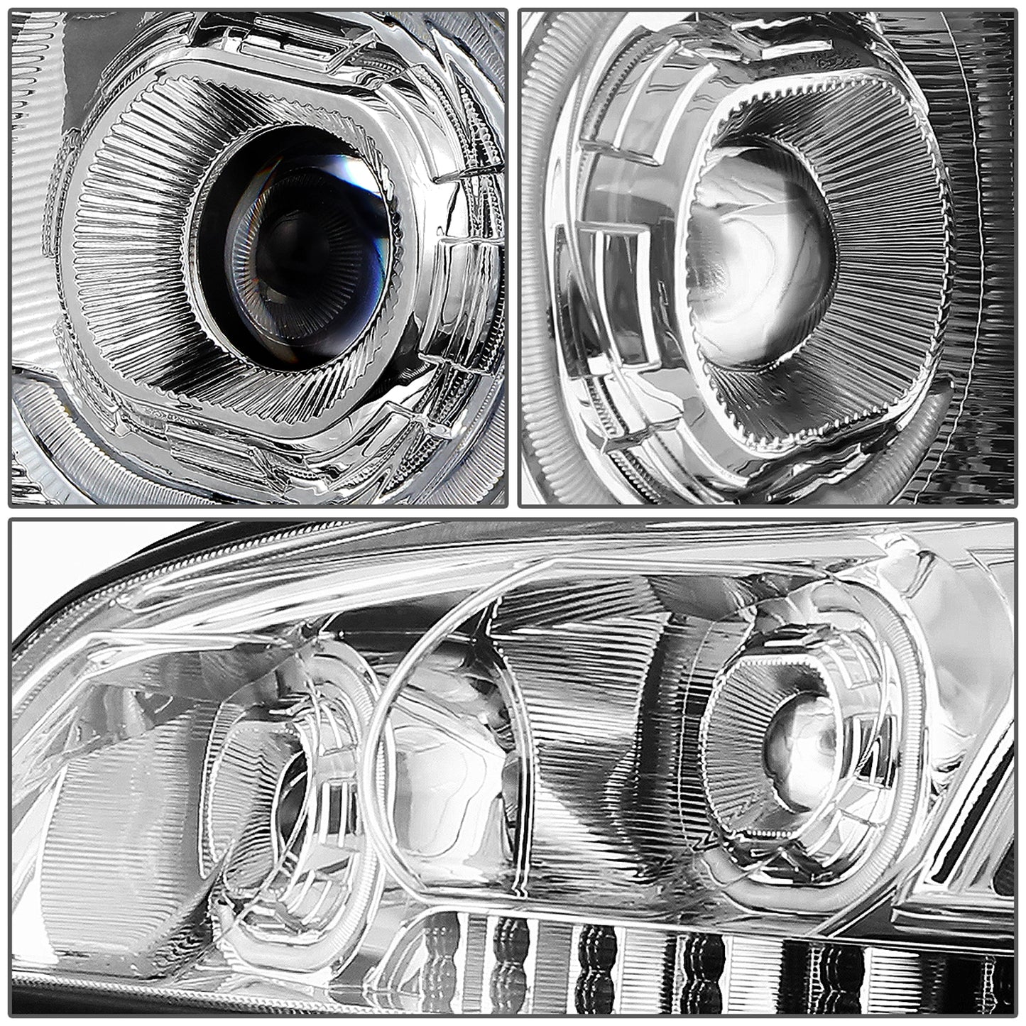 FAROS 08-19 KENWORTH T170 / 08-19 KENWORTH T270 / 16-19 KENWORTH T300 / 08-19 KENWORTH T370 / 08-18 KENWORTH T660 / 11-15 KENWORTH T700 - LED - PROJECTOR - CHROME HOUSING - FULL LED LIGHTING
