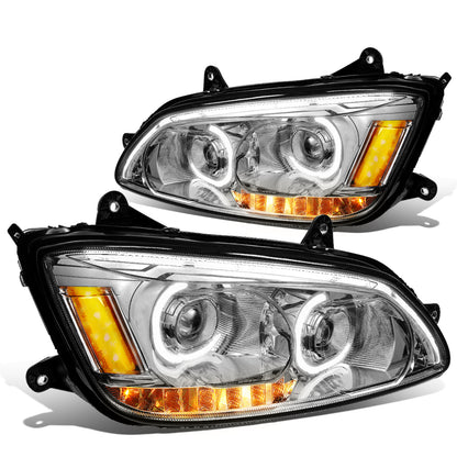FAROS 08-19 KENWORTH T170 / 08-19 KENWORTH T270 / 16-19 KENWORTH T300 / 08-19 KENWORTH T370 / 08-18 KENWORTH T660 / 11-15 KENWORTH T700 - LED - PROJECTOR - CHROME HOUSING - FULL LED LIGHTING