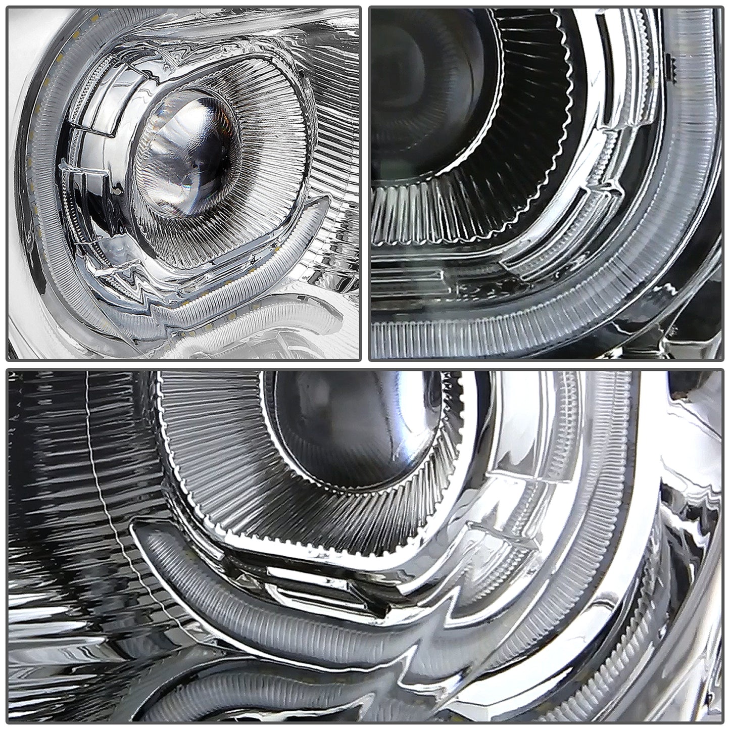 FAROS 08-19 KENWORTH T170 / 08-19 KENWORTH T270 / 16-19 KENWORTH T300 / 08-19 KENWORTH T370 / 08-18 KENWORTH T660 / 11-15 KENWORTH T700 - LED - PROJECTOR - CHROME HOUSING - FULL LED LIGHTING