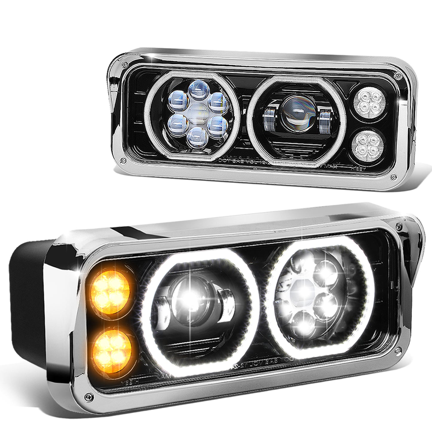 FAROS 01-11 FREIGHTLINER CLASSIC / 01-09 FREIGHTLINER CLASSIC XL / 03-12 FREIGHTLINER FLD120SD / 86-07 KENWORTH T600A / 87-19 KENWORTH T800 / 81-19 KENWORTH W900 / 86-08 PETERBILT 357 / 08-19 PETERBILT 365 / 88-07 PETERBILT 378 / 85-07 PETERBILT 379 /