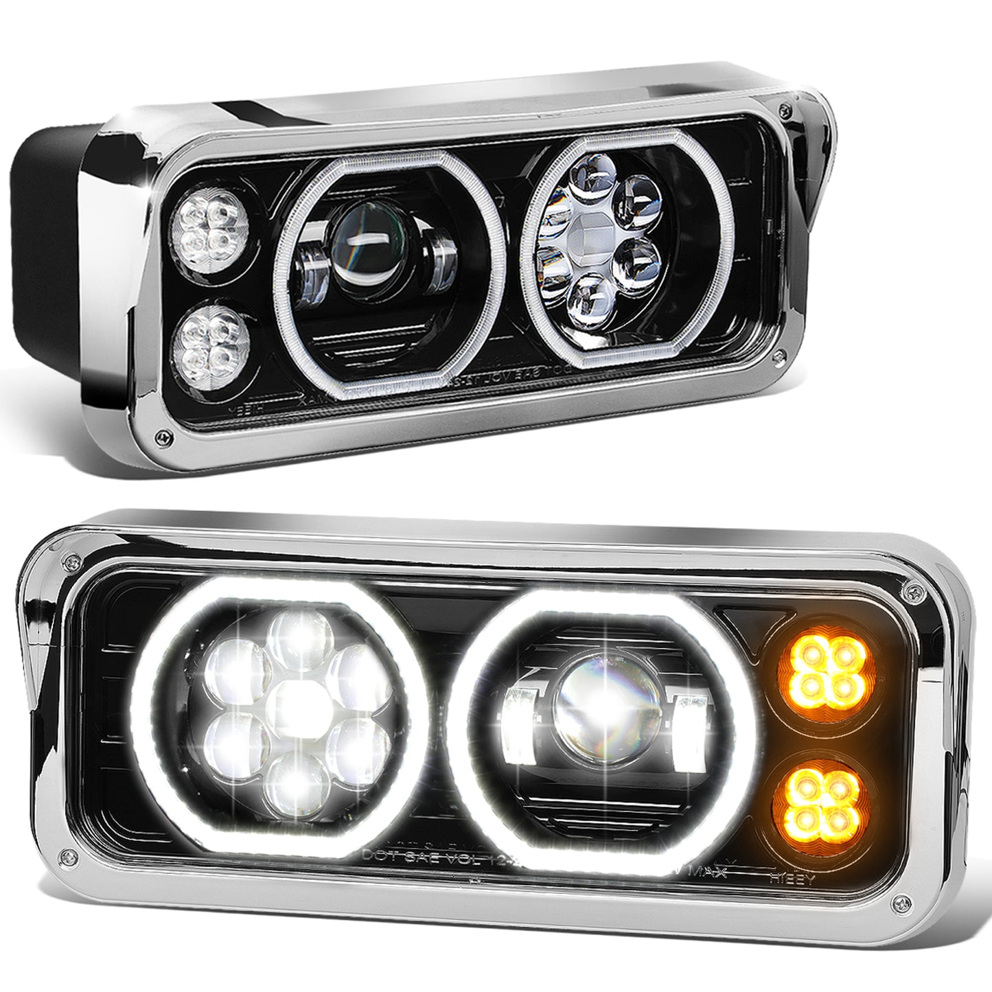 FAROS 01-11 FREIGHTLINER CLASSIC / 01-09 FREIGHTLINER CLASSIC XL / 03-12 FREIGHTLINER FLD120SD / 86-07 KENWORTH T600A / 87-19 KENWORTH T800 / 81-19 KENWORTH W900 / 86-08 PETERBILT 357 / 08-19 PETERBILT 365 / 88-07 PETERBILT 378 / 85-07 PETERBILT 379 /