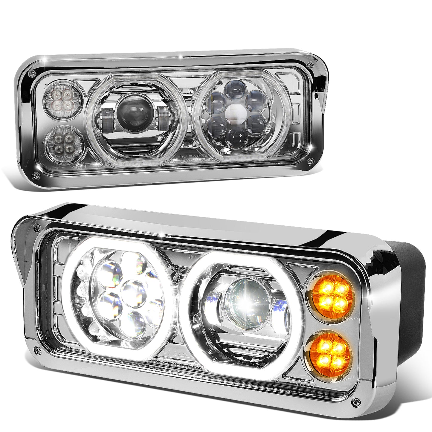 FAROS 01-11 FREIGHTLINER CLASSIC / 01-09 FREIGHTLINER CLASSIC XL / 03-12 FREIGHTLINER FLD120SD / 86-07 KENWORTH T600A / 87-19 KENWORTH T800 / 81-19 KENWORTH W900 / 86-08 PETERBILT 357 / 08-19 PETERBILT 365 / 88-07 PETERBILT 378 / 85-07 PETERBILT 379 /