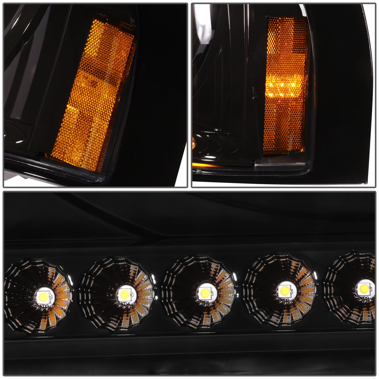 FAROS 96-10 FREIGHTLINER CENTURY PROJECTOR HEADLIGHT - BLACK