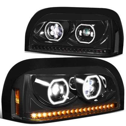 FAROS 96-10 FREIGHTLINER CENTURY PROJECTOR HEADLIGHT - BLACK