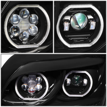 FAROS 96-10 FREIGHTLINER CENTURY PROJECTOR HEADLIGHT - BLACK