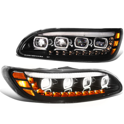 FAROS 05-16 PETERBILT 386 / 08-19 325 / 05-10 335 / 10-20 337 / 07-10 340 / 10-20 348 / 07-18 382 / 07-14 384 / 99-11 387 - LED - BLACK