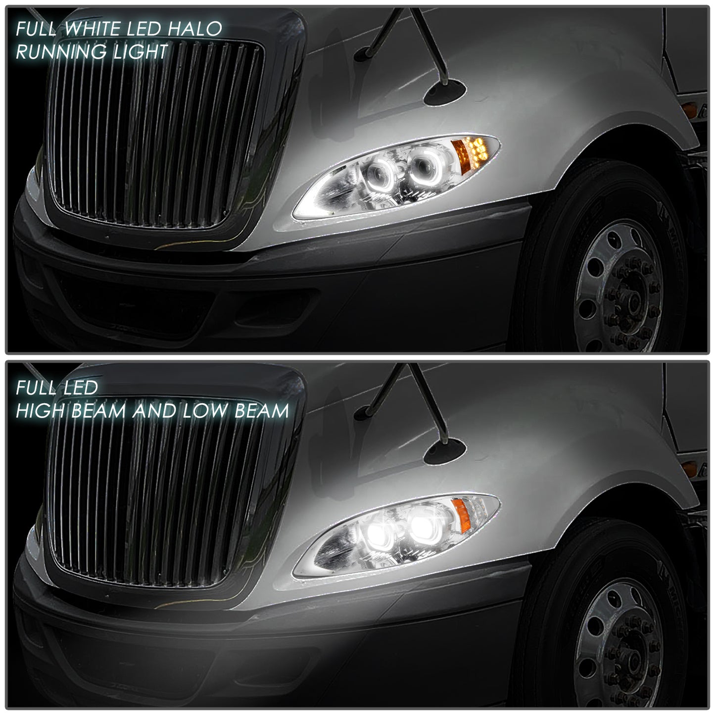 FAROS 09-18 INTERNATIONAL HARVESTER PROSTAR - FULL LED CONVERSION - CHROME