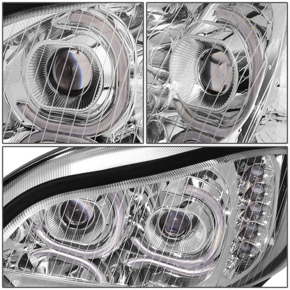 FAROS 04-12 FREIGHTLINER BUSINESS CLASS M2 / 03-19 FREIGHTLINER M2 106 / 03-19 FREIGHTLINER M2 112 - PROJECTOR - LED DRL - CHROME HOUSING - LED LOW BEAM / HIGH BEAM - LED TURN SIGNAL