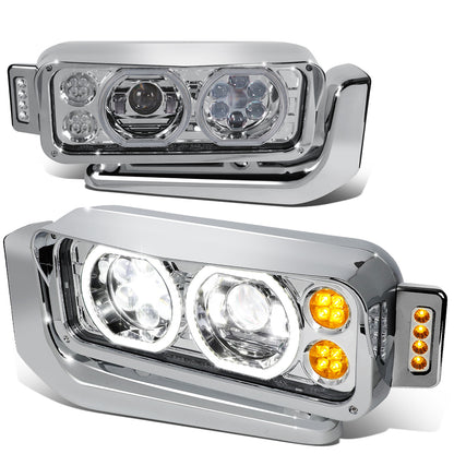 FAROS 81-88 PETERBILT 359 / 87-07 379 / 08-21 389 - LED - CLEAR