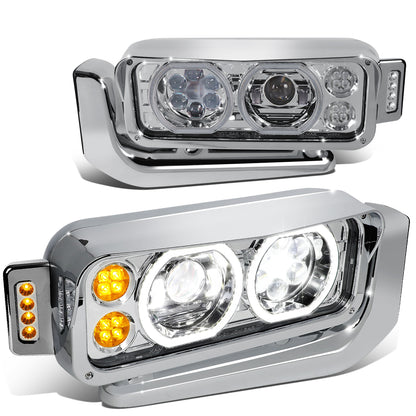 FAROS 81-88 PETERBILT 359 / 87-07 379 / 08-21 389 - LED - CLEAR