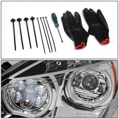 FAROS 18-20 FREIGHTLINER CASCADIA - FITS NEW BODY STYLE ONLY - HALO LED DRL - BLACK HOUSING