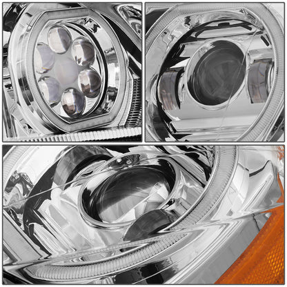 FAROS 18-20 FREIGHTLINER CASCADIA - FITS NEW BODY STYLE ONLY - HALO LED DRL - BLACK HOUSING