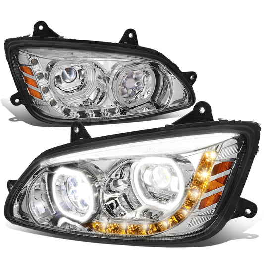 [HL-HAY-021-CH] FAROS 08-19 KENWORTH T170 / 08-19 KENWORTH T270 / 16-19 KENWORTH T300 / 08-19 KENWORTH T370 - CHROME