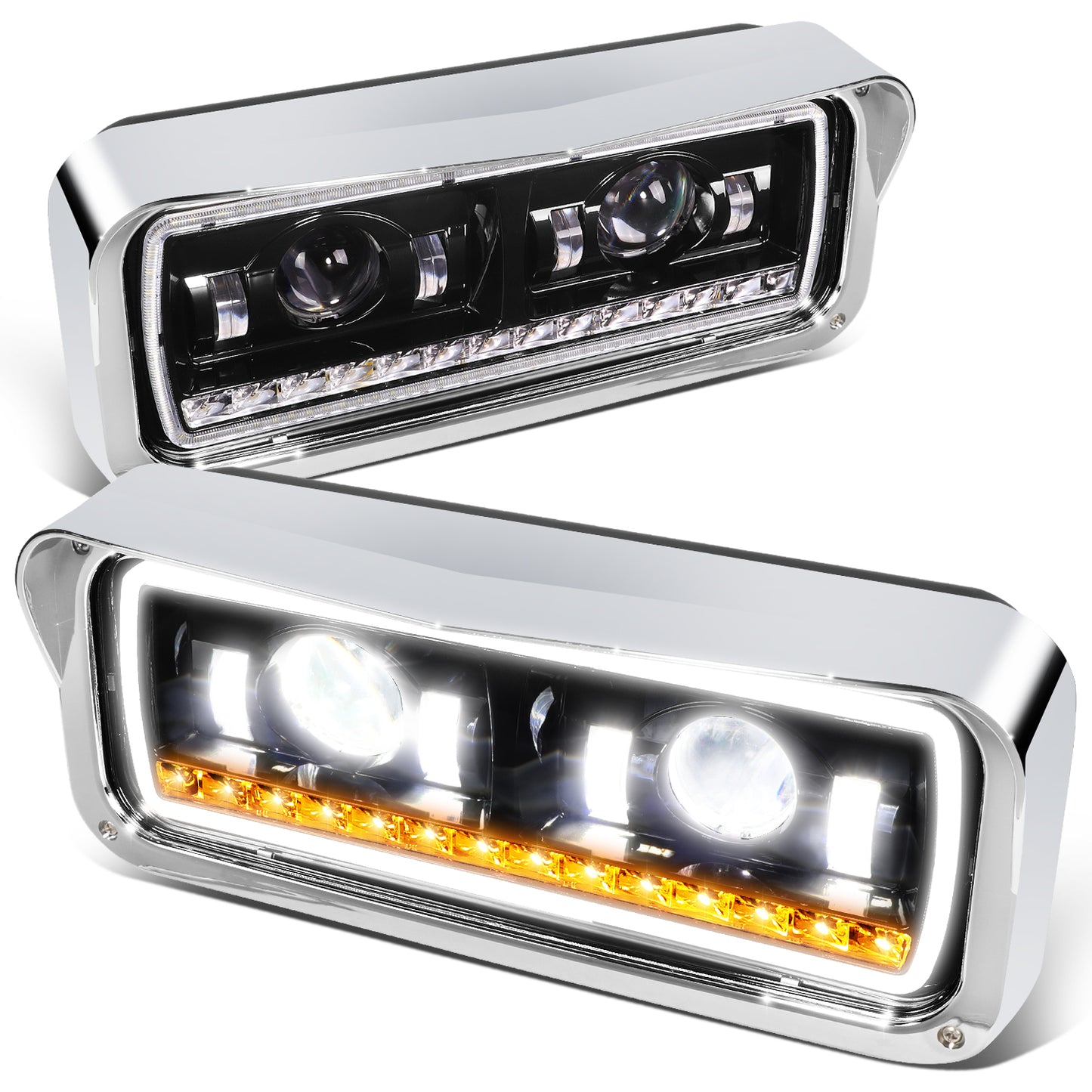FAROS FREIGHTLINER CLASSIC 01-11 / FREIGHTLINER CLASSIC XL 01-09 / FREIGHTLINER FLD120SD 03-12 / KENWORTH T600A 86-07 / KENWORTH T800 87-19 / KENWORTH W900 81-19 / PETERBILT 357 86-08 / PETERBILT 365 08-19 / PETERBILT 378 88-07 / PETERBILT 379 85-07 /