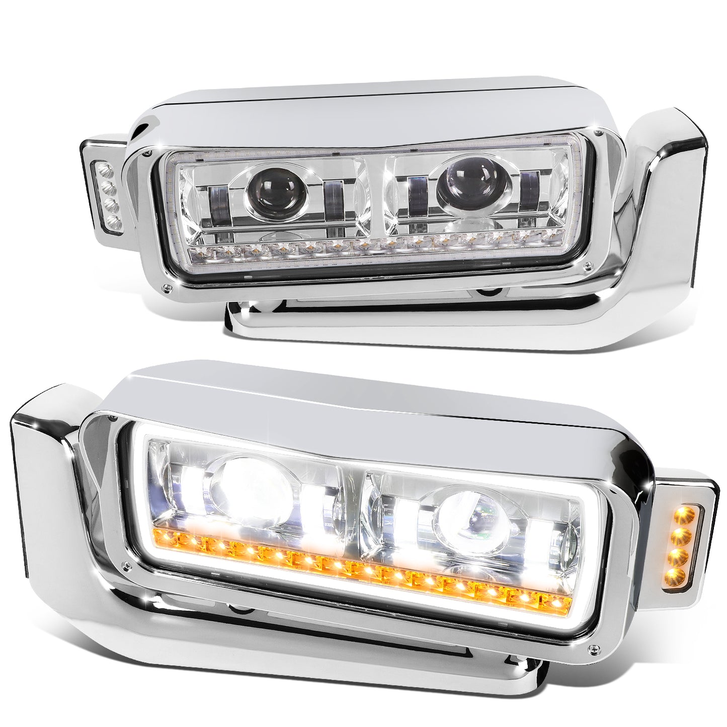 FAROS 81-88 PETERBILT 359 / 87-07 PETERBILT 379 / 08-21 PETERBILT 389 - CHROME