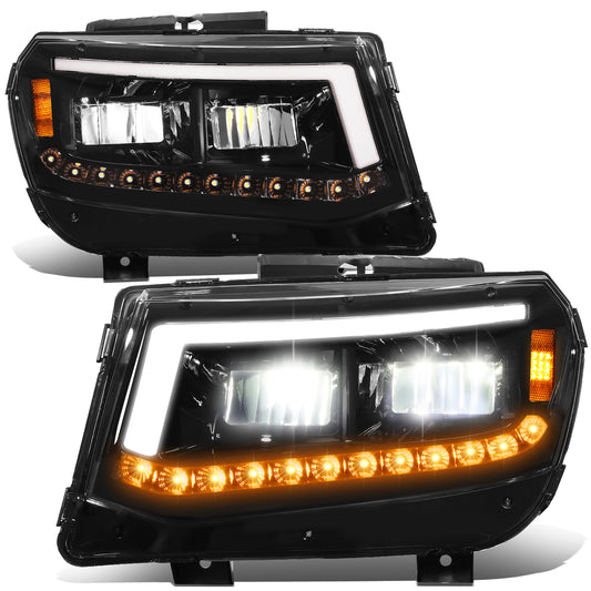FAROS 14-15 CHEVROLET CAMARO - FITS MODELS WITH HALOGEN HEADLIGHTS ONLY - FULL LED - BLACK