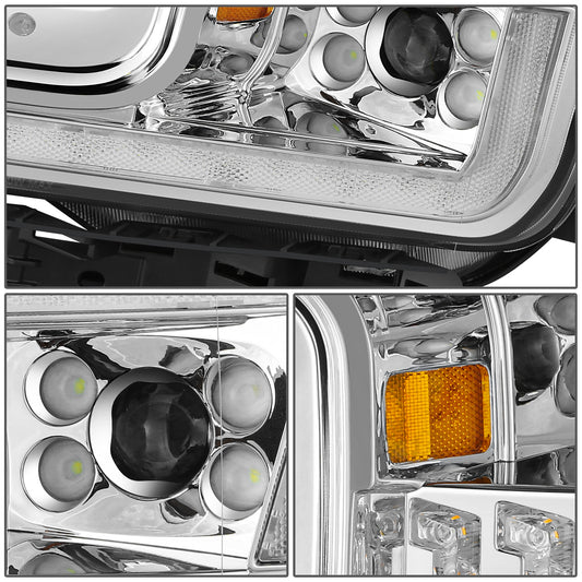 FAROS FORD F150 2018-2020 - FITS MODELS WITH FACTORY LED HEADLIGHTS ONLY - CHROME