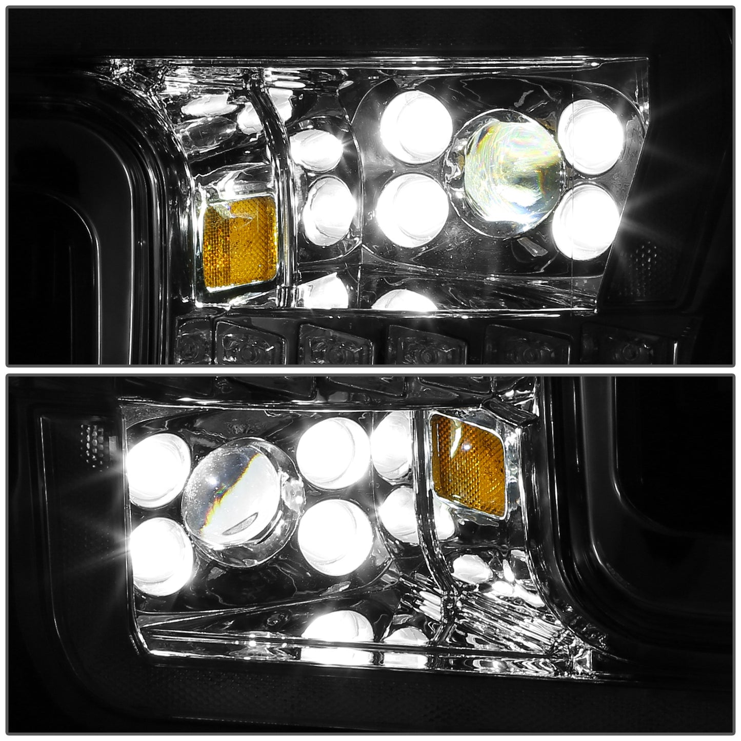 FAROS FORD F150 2018-2020 - FITS MODELS WITH FACTORY LED HEADLIGHTS ONLY - CHROME