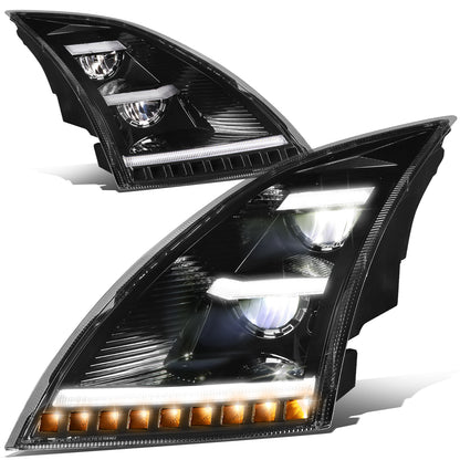 FAROS 18-21 VOLVO VNL, VNL 300, VNL 400, VNL 740, VNL 760, VNL 860 / 18-21 VOLVO VNR, VNR 300, VNR 400, VNR 640 - REFLECTOR HIGH / LOW SEQUENTIAL CHASE LED - BLACK